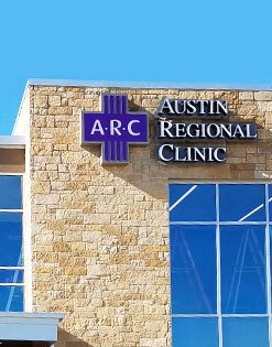 Austin Regional Clinic building sign