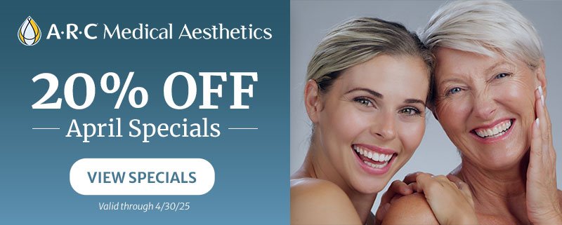 April 2025 Medical Aesthetics ad - 20% off View Specials
