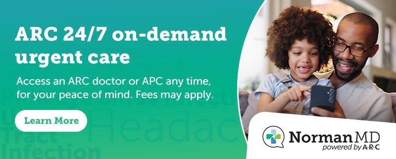 April 2025 NormanMD ad - Talk to a doctor or APC 24/7 - Learn More